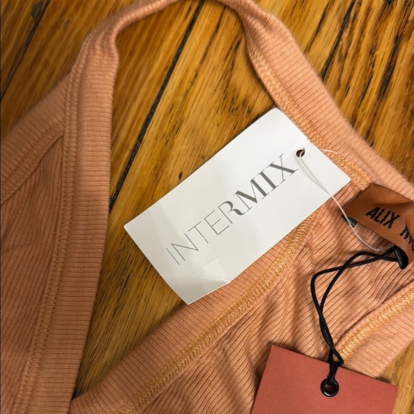 ALIX NYC Apricot Ribbed Bodysuit - Picture 3 of 4